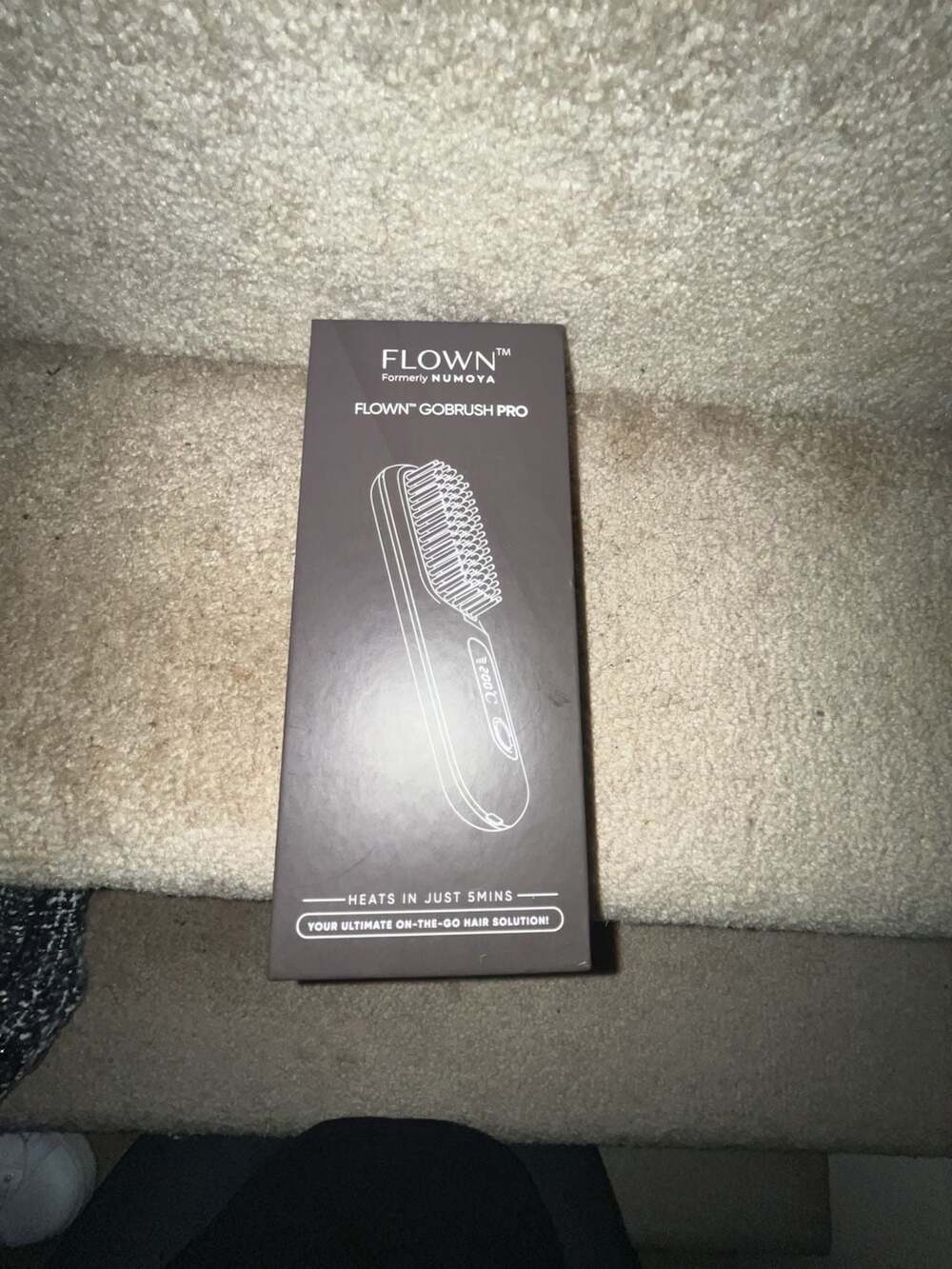 FLOWN GoBrush Pro Portable Cordless Hair Straightener Brush